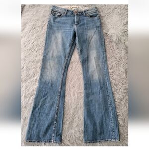 Vintage BootHeel Trading Co Fairfax Low Rise Flare Jeans  Y2k Boot Cut Cotton 8